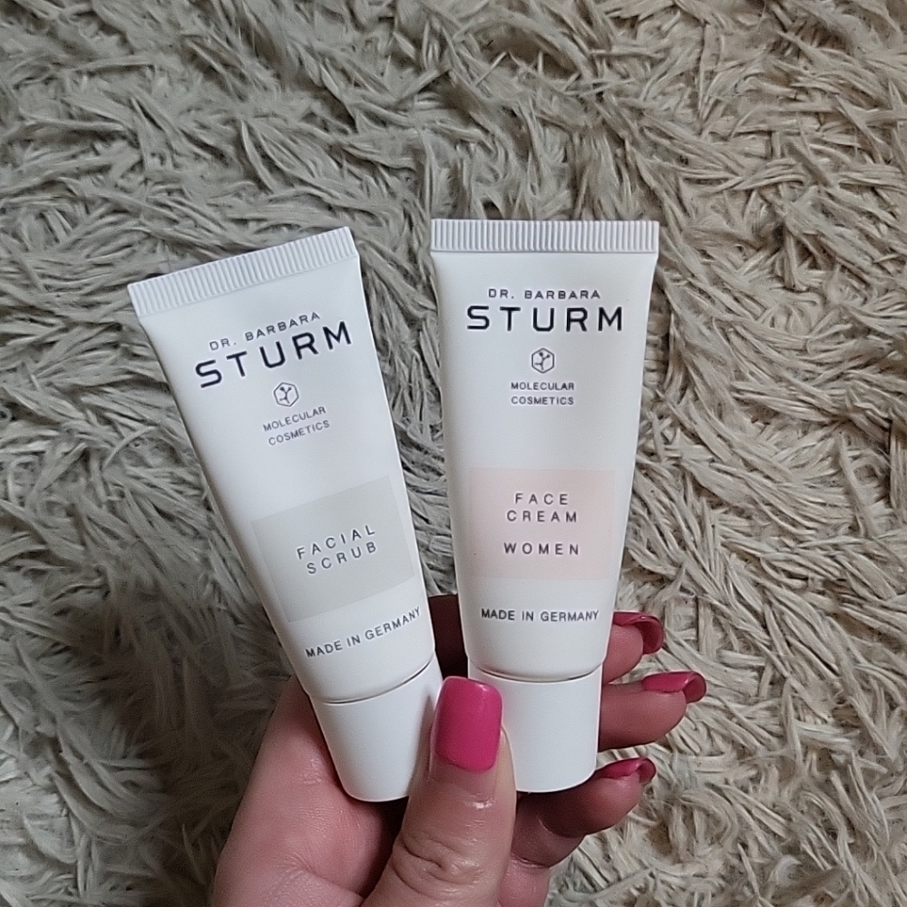 Dr. Barbara Sturm Face Cream and Facial Scrub Bundle 20mL / 0.67 fl oz New NWOB